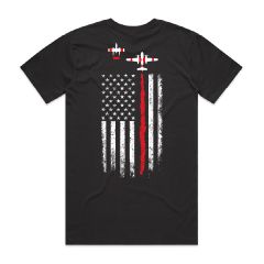 California Fire Pilots Short Sleeve T-Shirt Thin Red Drop