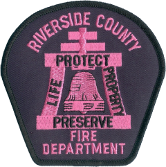 PINK Riverside County Fire Dept. Patch