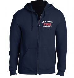 San Diego County Fire Full Zip Hoodie 