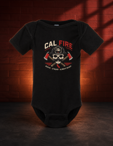 CAL FIRE Kids Skull Baby Onesie