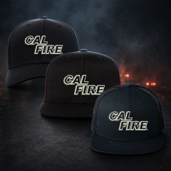 CAL FIRE White Text Logo Off-Duty Hat