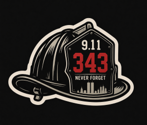Never Forget 343 Sticker