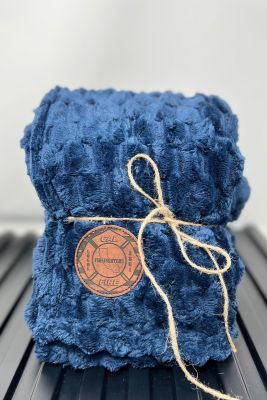 Blue Cal Fire Flag Union Logo Fleece Throw Blanket