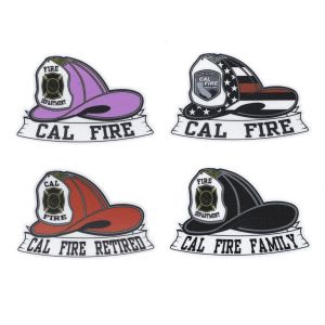 Assorted CAL FIRE Helmet Stickers