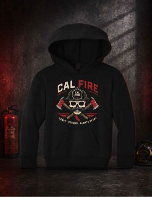 CAL FIRE Kids Skull Hoodie