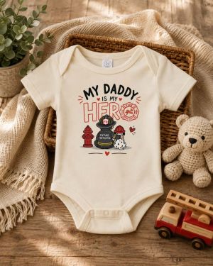 My Daddy is my Hero Baby Onesie