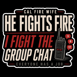 He Fights Fire Sticker