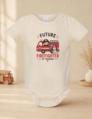 Future Firefighter Baby Onesie