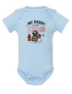 My Daddy is my Hero Baby Onesie