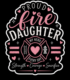Proud Fire Daughter Sticker