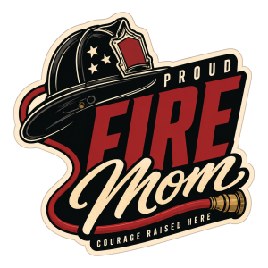 Proud Fire Mom Sticker