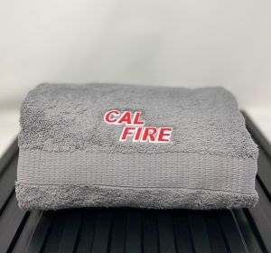 Cal Fire Gray Bath Towel