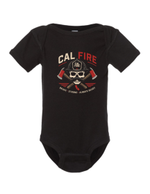 CAL FIRE Kids Skull Baby Onesie