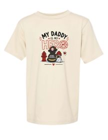My Daddy is my Hero Kids T-Shirt