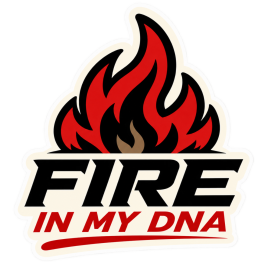 Fire in my DNA Sticker