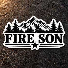 Fire Son Mountain Sticker