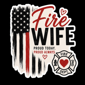 Fire Wife Redline Sticker