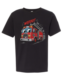 Keep Back Wehoo Fire Truck Kids T-Shirt