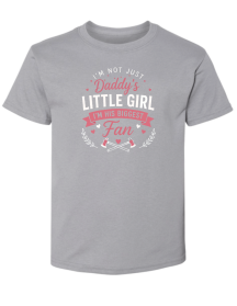 Daddy's Little Girl Biggest Fan Kids T-Shirt