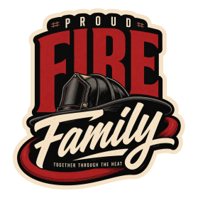 Proud Fire Family Sticker