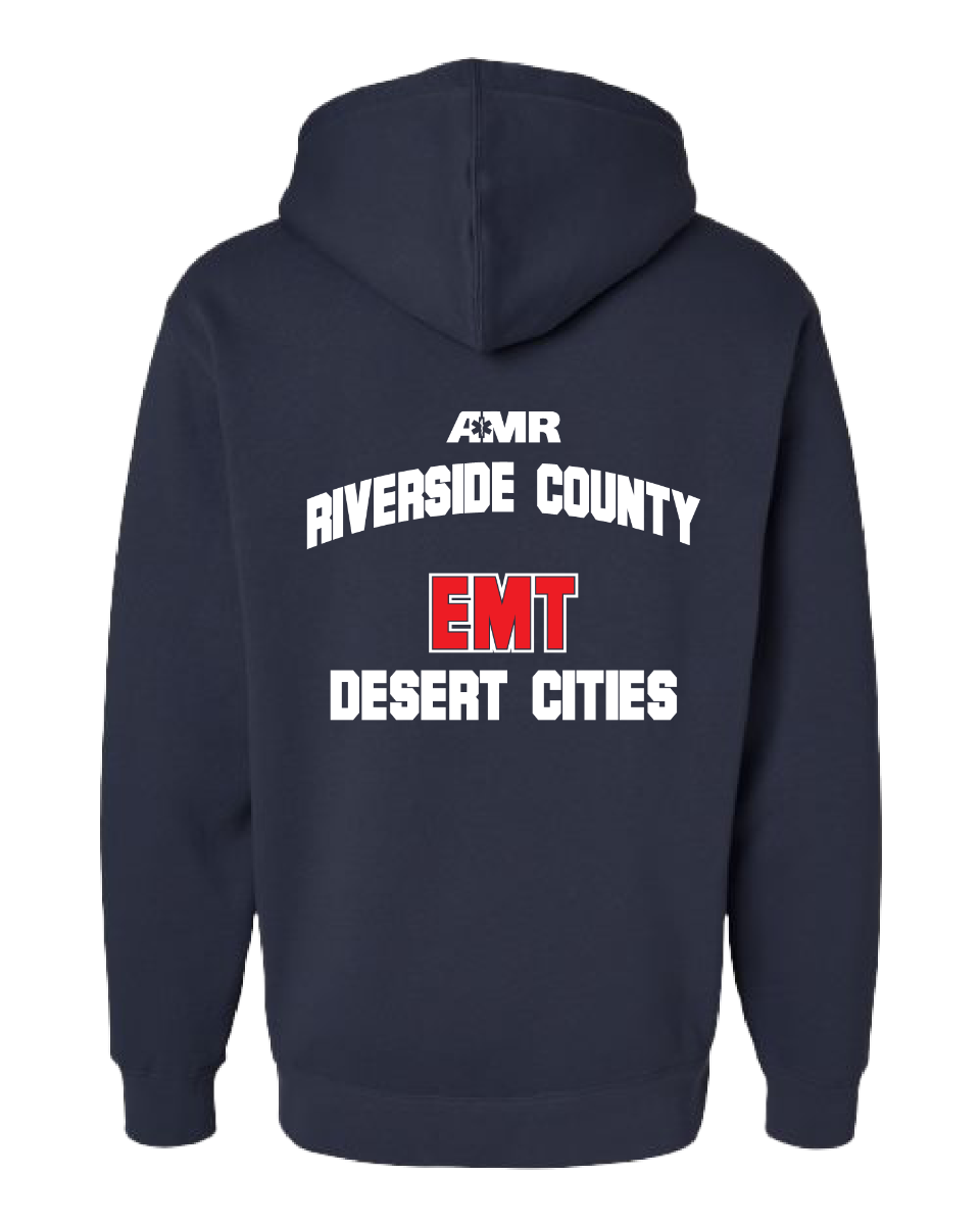 AMR DESERT CITIES Navy Full Zip Hoodie