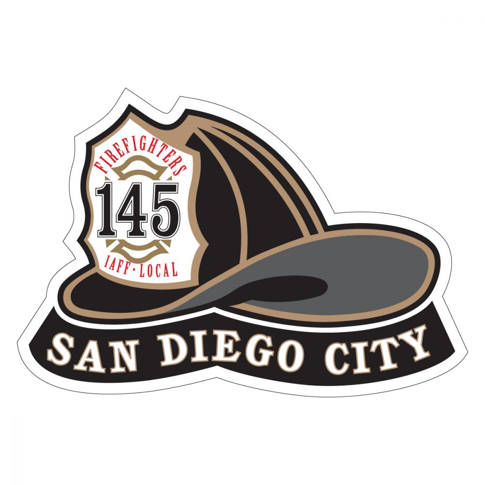 San Diego City Helmet Sticker